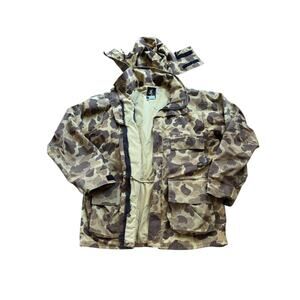 Vtg 90s Browning Chore Utility Coat Camo GoreTex Puffer Jacket